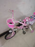 【京東物流】新款兒童自行車(chē)3-5-8-9歲男女孩公主單車(chē)帶輔助輪 【高配運動(dòng)款】彩色輪 18寸 粉色 曬單實(shí)拍圖
