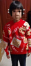 史努比兒童毛衣紅色馬年男童過(guò)年衣服2026新款女童新年秋冬季男孩拜年服 【新年福字毛衣】紅 150 曬單實(shí)拍圖