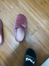 回力棉拖鞋女秋冬加絨保暖家居防滑耐臟居家簡(jiǎn)約情侶款毛絨厚底拖鞋 皮紅色 40-41【偏小一碼】 曬單實(shí)拍圖