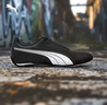 彪馬（PUMA）薄底鞋|復古白色賽車(chē)休閑鞋男女冬運動(dòng)鞋REDON388167 黑色-白-鮮紅色-02 43 曬單實(shí)拍圖