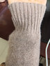 京東京造羊絨衫女100山羊絨秋冬新厚款針織毛衣 高領(lǐng)奶杏色 XL 曬單實(shí)拍圖