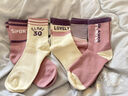 小豬班納女童襪子中大童學(xué)院風(fēng)可愛(ài)俏皮高彈不勒無(wú)骨精梳棉女孩寶寶運動(dòng)襪 曬單實(shí)拍圖