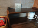 非嘆黑胡桃實(shí)木桌面置物架咖啡餐桌收納茶杯子架辦公室家用多層儲物架 【流云】南美胡桃木-整裝發(fā)出 曬單實(shí)拍圖