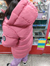左西女童羽絨服中長(cháng)款冬季加厚保暖2025新款兒童三防連帽外套冬裝 粉色【抑菌 高充絨】 150 cm（充絨量175g） 曬單實(shí)拍圖