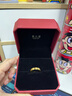 周大福月亮足金黃金戒指女單只開(kāi)口戒情侶款(工費:220計價(jià))F222593禮物 足金 約5.25g 曬單實(shí)拍圖