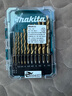 牧田（MAKITA）鍍鈦直柄麻花鉆頭有色金屬、塑料鉆頭套裝 十三支裝 D-72855 曬單實(shí)拍圖