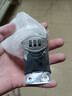 點(diǎn)微免打孔柜門(mén)鎖柜子鎖鞋柜抽屜對開(kāi)鐵皮柜鎖具門(mén)鎖扣衣柜防盜密碼鎖 【亮銀】3寸2孔底片送免釘膠螺絲 曬單實(shí)拍圖