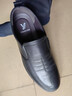 意爾康王子新款男士皮鞋真皮休閑軟底套腳單鞋春秋季頭層牛皮男鞋 黑色普通款 42 曬單實(shí)拍圖