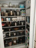躍實(shí)廚房冰箱式收納柜客廳零食酒水餐邊柜大容量微波爐餐盤(pán)多層儲物柜 2米高*120寬*深53冰箱門(mén)餐邊柜 曬單實(shí)拍圖