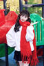 邦帛世女神節紅色圍巾女2026喜慶冬季保暖純色流蘇氛圍感圍巾送女生禮物 圍巾女【新年紅】 均碼 曬單實(shí)拍圖