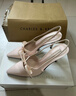 CHARLES&KEITH緞面蝴蝶結尖頭高跟涼鞋女生日禮物新年禮物送女友CK1-60361556 Light Pink淺粉色 37 曬單實(shí)拍圖