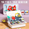 小頑豆兒童早教玩具創(chuàng  )意磁力拼圖3-6歲2益智玩具磁力貼男孩女孩生日禮物 曬單實(shí)拍圖