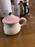 手繪卡通小鴨子馬克杯釉下彩加蓋可愛(ài)水杯咖啡杯家用陶瓷杯早餐杯 粉色 1個(gè) 400ml 曬單實(shí)拍圖