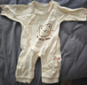 貝瑞加（Babyprints）嬰兒連體衣純棉睡衣男女寶寶長(cháng)袖爬服A類(lèi)衣服偏開(kāi)連身衣 小熊73 曬單實(shí)拍圖