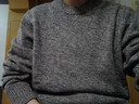 棉先生美麗諾全羊毛毛衣男秋冬高級感寬松慵懶風(fēng)厚款花紗羊毛衫 油畫(huà)藍灰 M 曬單實(shí)拍圖
