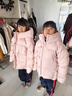 G.duck兒童羽絨服女童中長(cháng)款2025新款白鴨絨學(xué)生中大童女裝冬季加厚外套 米白色 120 cm 曬單實(shí)拍圖