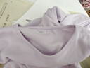 頂瓜瓜頂呱呱秋衣秋褲女純棉抗菌情侶薄款保暖內衣套裝櫻花淺紫 165 曬單實(shí)拍圖