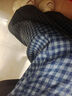 IEF/愛(ài)依服長(cháng)褲2025冬季新款韓版復古休閑通勤格子加絨百搭闊腿褲 灰藍格 S 曬單實(shí)拍圖