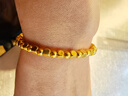 中國珠寶小方糖黃金手鏈女轉運珠足金手串新年情人節禮物送女朋友老婆 金重約2.2g【足金手鏈】 曬單實(shí)拍圖