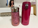 虎牌（TIGER）香港直郵純鈦保溫杯雙層鈦杯高顏值迷你小巧便攜口袋杯辦公泡茶杯 海棠粉【純鈦+茶隔】230ml 曬單實(shí)拍圖