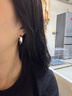 瑞泓祥999純銀耳針耳釘素圈耳環(huán)圈圈大氣高級感百搭耳圈耳飾2025年爆款 999銀針款-章若楠同款簡(jiǎn)約耳環(huán)（兩只價(jià)） 曬單實(shí)拍圖