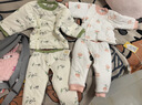 小三月新生嬰兒衣服秋冬棉衣套裝剛初出生寶寶加厚冬季棉衣棉褲分體冬裝 K1+L1小熊貓 【上衣版型偏大】【夾層絲綿】 73 cm 建議16-20斤 曬單實(shí)拍圖