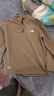 潮流北面半拉鏈立領(lǐng)衛衣男秋冬重磅外套新款長(cháng)袖T恤運動(dòng)百搭休閑上衣打底 卡其色 XL 曬單實(shí)拍圖