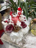 拾光逆旅圣誕節平安夜鮮花平安果同城配送紅玫瑰花束鮮花禮盒送女朋友禮物 喜樂(lè )長(cháng)安丨落雪紅玫瑰配平安果雪人公仔混搭創(chuàng  )意花束 曬單實(shí)拍圖