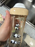 HEGEN海格恩熊貓萌牙吸管杯1-3歲330ml兒童PPSU多功能直飲喝水杯 曬單實(shí)拍圖