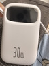 倍思【國標3C認證可上飛機】30W快充充電寶1萬(wàn)毫安自帶C雙線(xiàn)迷你小巧適用于蘋(píng)果安卓華為小米手機 白 曬單實(shí)拍圖