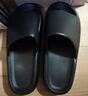 優(yōu)調拖鞋女厚底踩屎感居家室內靜音浴室洗澡防滑防臭大碼涼拖鞋男夏 極光黑 【4cm厚底踩屎感】 44-45 (280mm) 曬單實(shí)拍圖