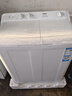 海爾（Haier）洗衣機12/10公斤半自動(dòng)家用大容量颶風(fēng)水流高效潔凈洗衣機移動(dòng)腳輪水電分離簡(jiǎn)易面板旋鈕易操作 新升級颶風(fēng)水流 雙缸 10kg 曬單實(shí)拍圖