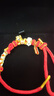 珍尚銀中國黃金馬年本命年手鏈足銀紅手繩女護身符馬本命年禮物新年女友 曬單實(shí)拍圖