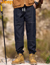 JEEP吉普時(shí)尚工裝牛仔褲男2026新款春秋季哈倫束腳褲寬松休閑彈力長(cháng)褲 曬單實(shí)拍圖