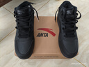 安踏元年2高幫板鞋棉鞋男鞋冬季保暖加厚加絨皮面休閑運動(dòng)鞋子男 曬單實(shí)拍圖