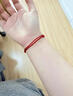 蔓笙本命年紅繩手鏈女款情侶紅繩腳鏈去霉運轉運祝福手繩平安男士禮物 紅繩手鏈 曬單實(shí)拍圖