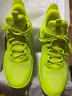 李寧（LI-NING）兒童籃球鞋專(zhuān)業(yè)運動(dòng)鞋男中大童6-12歲青少年新款風(fēng)影回彈防滑童鞋 熒光果酸綠 【青少年專(zhuān)業(yè)籃球鞋】 37 （內長(cháng)約24.2cm適合腳長(cháng)23.2cm） 曬單實(shí)拍圖