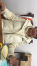 鴨鴨（YAYA）羽絨馬甲女外穿秋冬新款情侶男女同款連帽馬夾背心羽絨服外套 米白色 M /160(建議100-115斤) 曬單實(shí)拍圖