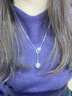 CEENIU珍珠長(cháng)款吊墜項鏈女秋冬氣質(zhì)高級感輕奢小眾毛衣鏈可調節百搭配飾 銀色珍珠長(cháng)款項鏈【可抽拉-鏈長(cháng)約63cm】 曬單實(shí)拍圖
