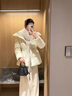 美力城【奚夢(mèng)瑤同款】羽絨服女款泡芙收腰短款加厚保暖鵝絨服外套女021 曬單實(shí)拍圖