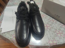 紅蜻蜓休閑高幫商務(wù)皮鞋秋冬男棉鞋中年加絨爸爸鞋WTD43136黑色42 曬單實(shí)拍圖