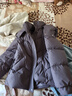 鴨鴨（YAYA）品牌年輕媽媽羽絨服短款2025新款洋氣中老年裝女士冬季厚外套 灰紫色 2XL (建議120-135斤) 曬單實(shí)拍圖