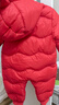 迪士尼（Disney）嬰兒寶寶85鴨絨羽絨服紅色拜年服連體衣可愛(ài)卡通外出保暖抱衣 【85鴨絨】大紅色奇奇 73 (建議6-9個(gè)月身高66-73cm） 曬單實(shí)拍圖