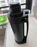 天喜（TIANXI）保溫壺杯大容量男316不銹鋼內底家用戶(hù)外熱水瓶便攜車(chē)載旅行水壺 【店長(cháng)推薦】黑+背帶小碗 1.2L 曬單實(shí)拍圖