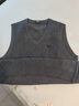 恒源祥毛衣馬甲男式提花針織毛線(xiàn)背心坎肩V領(lǐng)無(wú)袖HJ180 深灰 185/100A  曬單實(shí)拍圖