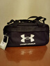 安德瑪（Under Armour）男包女包行李包 時(shí)尚簡(jiǎn)約大容量健身訓練包拎包 黑白 均碼 曬單實(shí)拍圖