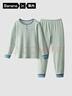 蕉內（Bananain）棉棉511H兒童睡衣男女童寶寶中大童套裝條紋春秋季吸濕速干家居服 【條紋款】磚青條紋 110 曬單實(shí)拍圖