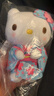 三麗鷗（SANRIO）和服櫻花抹茶系列 HelloKitty水色和服掛件 毛絨玩具新年禮物送女 曬單實(shí)拍圖