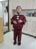 女童冬裝套裝2025新款兒童衣服加絨洋氣10歲女孩本命年紅色過(guò)年服 紅色 150 cm 曬單實(shí)拍圖