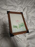 金隆興A4實(shí)木相框擺臺掛墻空框裝裱照片字畫(huà)拼圖執照框柚木色 曬單實(shí)拍圖
